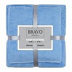 Набор полотенец махровых Bravo НВ Смарт 35×75 см 1 штука 70×140 см 1 штука 300 г/кв. м синие