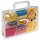 Пластилин JOVI (Испания), набор, 8 цветов, 200 г, 12 форм, 3 стека, скалка, пластиковый чемодан