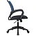 превью Кресло офисное Комус Мебель (Easy Chair) 396 синее/чёрное (ткань/сетка, пластик)