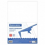 Картон белый А4 МЕЛОВАННЫЙ, 50 листов, BRAUBERG, 210×297 мм