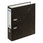 Папка-регистратор OfficeSpace 70мм, разборная, мрамор, черная, бюджет