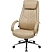 превью Кресло для руководителя Easy Chair 572 бежевое (экокожа, металл хромированный)