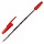 Ручка шариковая Corvina 51 корпус прозрачный, 1 мм, красная
