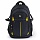 Рюкзак BRAUBERG B-TR1402 для старшеклассников/студентов, черный с желтыми уголками, 50?35?43 см