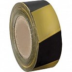 Лента оградительная желтая/черная 50 мм х 100 м