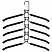 превью Вешалка-плечики трансформер5 плечиковметалл с покрытиемчерныеBRABIX607474