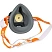 превью Респиратор PHSV 912 противоаэрозольный с клапаном FFP2 (в комплекте 10 фильтров PHSV 9120 Р2 R)