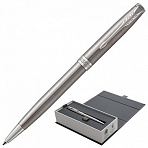 Ручка шариковая PARKER «Sonnet Core Stainless Steel CT», корпус серебристый, палладиевые детали, черная
