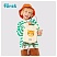 превью Рюкзак Först F-Kids «Little tiger» 25×21×10см, 1 отделение, уплотненная спинка