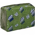 Салфетки бумажные Luscan Profi Pack 1-слойные (24×24 см, зеленые, 400 штук в упаковке)