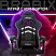 превью Кресло компьютерное BRABIX «Shooter GM-123»2 подушкиэкокожачерное/белое533191