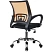 превью Кресло офисное Комус Мебель (Easy Chair) 396 оранжевое/чёрное (ткань/сетка, металл)