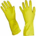 Перчатки латексные Luscan желтые (размер 10, XL)