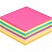 превью Стикеры Attache Selection 76×76 мм неоновые 7 цветов (1 блок, 400 листов)