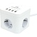 превью Сетевой фильтр Cablexpert Cube 3р/1.5м, 10А, 4хUSB, белый(CUBE-3-U4-W-1.5)