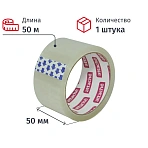 Клейкая лента упаковочная Attache прозрачная 50 мм x 50 м плотность 40 мкм