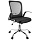 Кресло оператора Helmi HL-M06 «Compact», ткань, спинка сетка черная/сиденье TW черная, без подлокотников