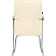 превью Конференц-кресло Комус Мебель (Easy Chair) 806 бежевое (экокожа, металл хромированный)
