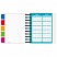 превью Блокнот Attache Selection Office book 2 A6 150 листов цветной в клетку 5 разделителей на спирали (141×141 мм)