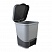 превью Ведро-контейнер 8 л с педалью, для мусора, 30×25х24 см, цвет серый/графит, 427-СЕРЫЙ