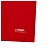 превью Папка-конверт на кнопке СТАММ А4, 180мкм, пластик, непрозрачная, красная