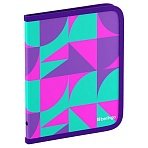 Папка на молнии Berlingo «Neonometry» А5+, 600мкм, с рисунком