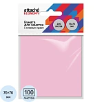 Стикеры Attache Economy 76×76 мм пастельный розовый (1 блок, 100 листов)