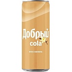Напиток Добрый Кола б/а газ. со вкусом ванили ж/б 0.33л