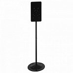 Стойка для дозатора антисептика и мыла, высота 1.4 м, сталь, черная, СД-1