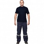 Футболка темно-синяя короткий рукав 100% хлопок L (48-50)