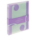 Тетрадь на кольцах 80л., А5, клетка Greenwich Line «Letter symbol», с пластиковой обложкой