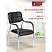 превью Стул офисный Комус Мебель (Easy Chair) 805 чёрный (искусственная кожа, металл хромированный)