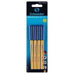 Набор шариковых ручек Schneider «Tops 505 F» 4шт., синие, 0.8мм, оранжевый корпус, блистер