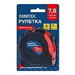 Рулетка измерительная 7.5м х 25мм, обрезиненный корпус, 3 фиксатора, RABBITEX Professional