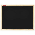 Доска для мела магнитная 45×60 смчернаядеревянная рамкаBRAUBERG «Wood»238802